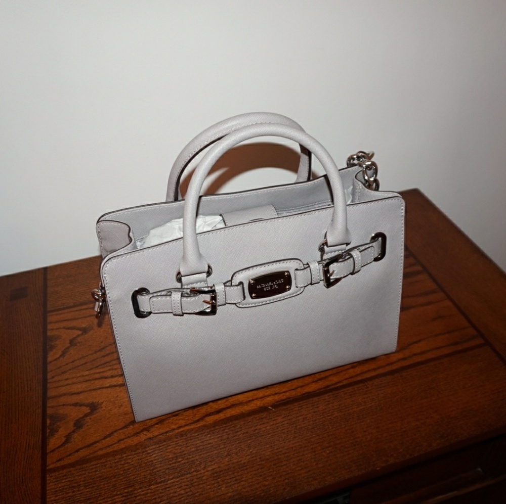 Gray Michael Kors Satchel - Picture 2 of 7